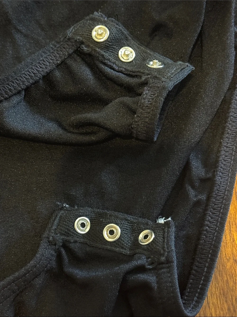 Chasse Girls' Black Long-Sleeve Turtleneck Bodysuit